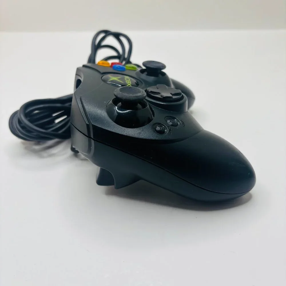 OEM Black Microsoft Original Xbox Controller S X08-69873 Controller - WORKS READ